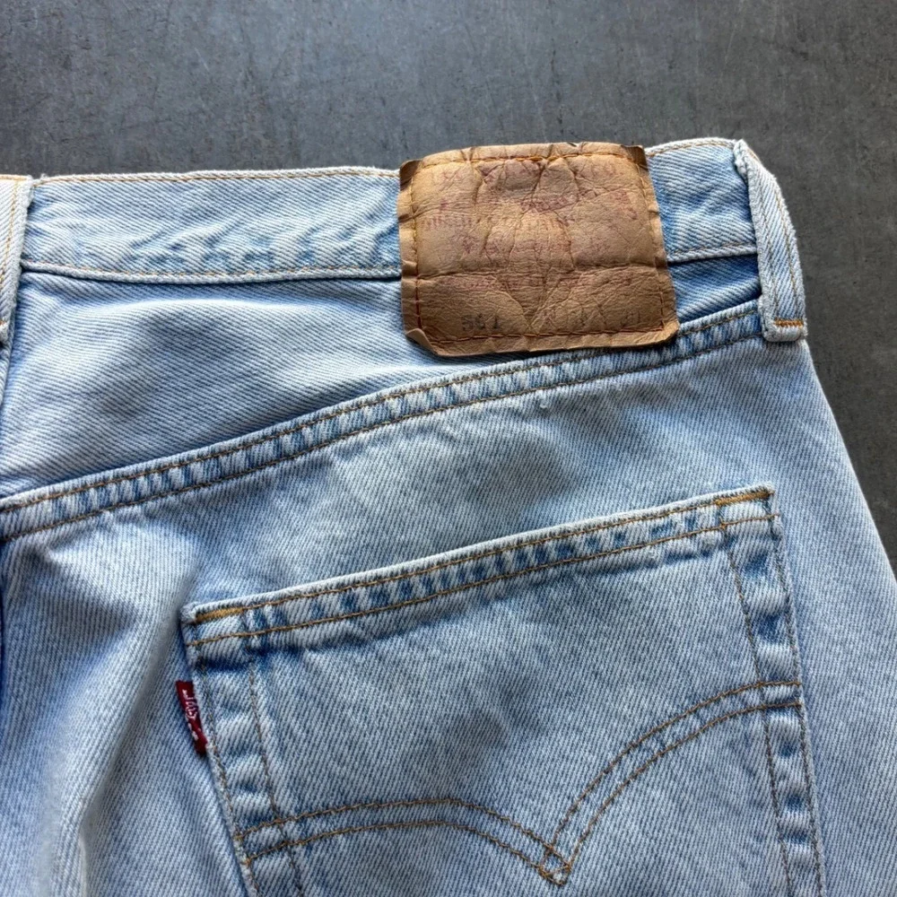 Vintage Made In USA Levi's 501 Light Wash Jeans